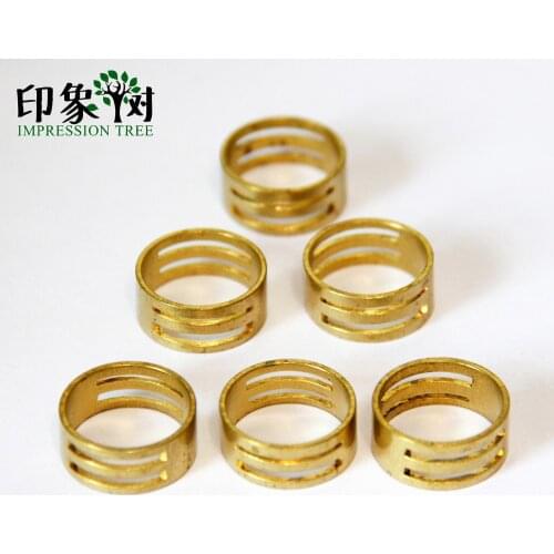2Pcs 19*8mm DIY Beads Raw Brass Jump Ring Opening Closing Finger Tools Handmade For Jewellery Components Making Accessories 1185
