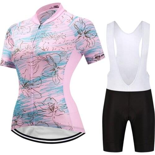 2018 Women Cycling Jersey Feminino Ropa Ciclismo Quickdry MTB Outdoor Sportswear Bike Jerseys With Silica GEL Pad Shorts WM02