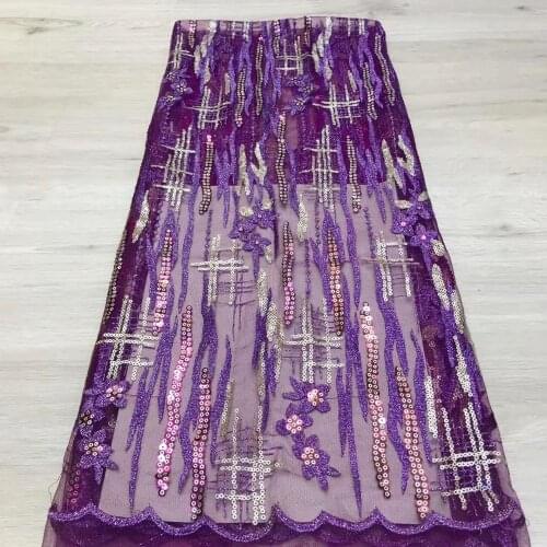 3+5CM Sequins Sequence French Tulle Lace Fabric For Weddin,Wedding Flower Fabric Embroidered Diy Handmade Sewing Supplies Crafts