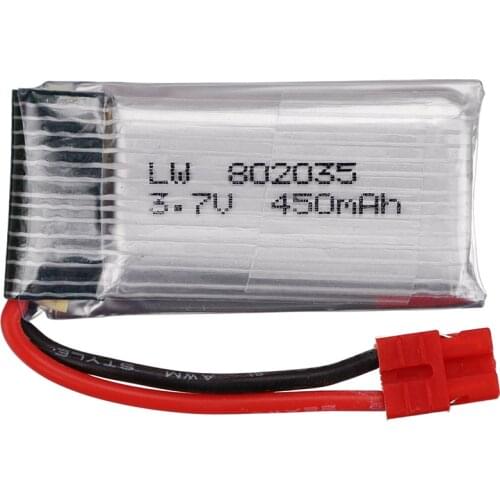 3.7V 450mAh 802035 Lipo Battery For SYMA X15 X15C X15W X5A-1 RC Quadcopter Drone Spare Parts 1s 3.7v Rechargeable Battery