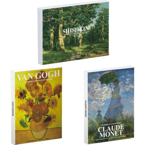 30 sheets/pack Van Gogh Claude Monet Ivan I. Shishkin Postcards Vintage Post-Impressionism Oil Art Painting Sunflowers Postcards