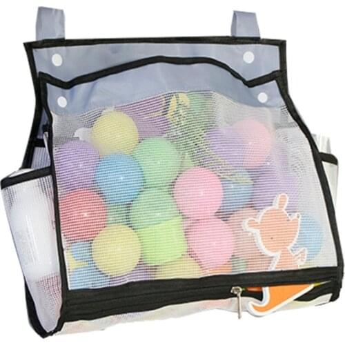 Greater Capacity Bath Toy Organizer Extra Large Opening Bathroom Toy Holder Bottom Zipper Bathtub Toy Storage Bag
