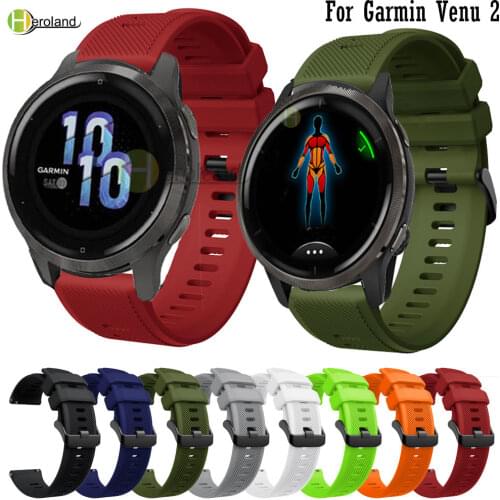 Bracelet WatchStrap For Garmin Venu 2 Smartwatch Soft Silicone 22MM Watchband For Realme Watch 2 pro / Realme Watch S belt Strap