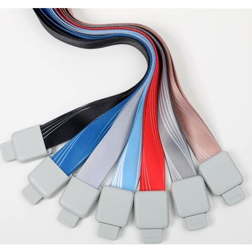 ID Name Card Case Polyester Lanyard Business Card Badge Holder Lanyard Strap Company Office Display Supplies