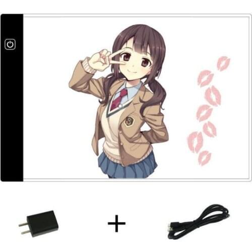 A4 Graphic Digital Tablets Drawing Board Copy Station Sketch Drawing Board Pad led Three-speed Dimming USB Charging Portable