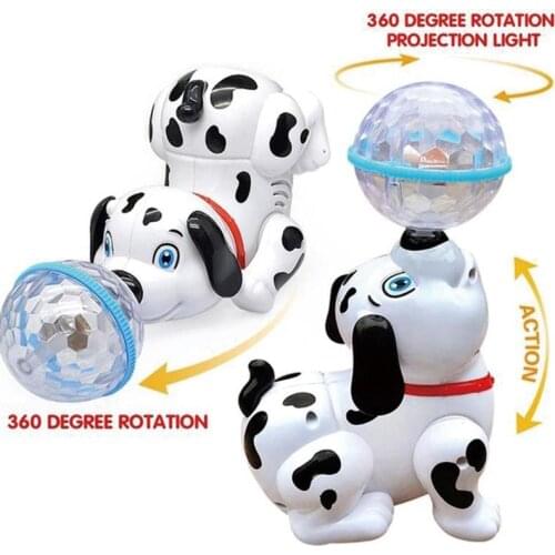 Electric Robot Dog Toys 3D Light Dancing Sing Glowing Music Pet Intelligence Puppy Walking Animals Toys Gifts For Children