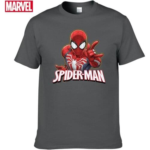 Marvel The Avengers spiderman t shirt Comfortable Breathable 100% cotton Fashion clothes for teens Summer Tops t shirt men #62
