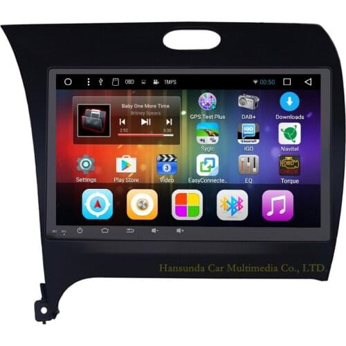 HD 9 Inch Capacitive screen Android 8.1 Car DVD For Kia CERATO K3 FORTE 2013 Left Driving 3G 4G WIFI Radio DAB+ GPS free map