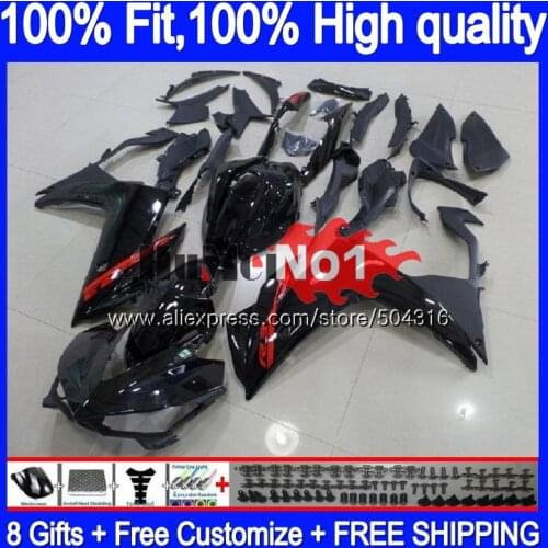 Injection For YAMAHA YZF R3 R25 R3 R 25 YZF-R3 YZFR25 Glossy black 55MC.2 YZF-R25 YZFR3 2014 2015 2016 2017 14 15 16 17 Fairing