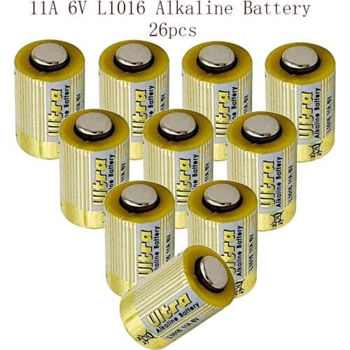 26PCS 11A 6V L1016 Alkaline Battery Primary Dry Batteries for Anti-theft Alarm System Car Key Remote