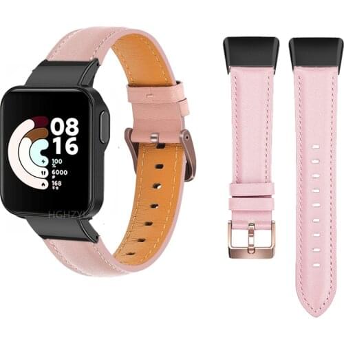 Leather Bracelets Strap For Xiaomi Mi Watch Lite Smart Watch Band Bracelets Replacement Wristband For Mi Watch Lite Band