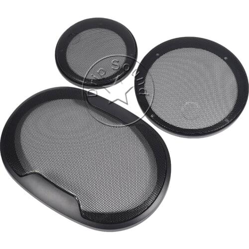For 4"/6.5"/6"x9" Inch Speaker Grill Cover Hige-grade Car Home Audio Conversion Net Decorative Circle Metal Mesh Protection #CWF