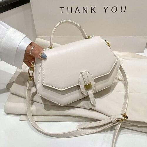 Hexagon Small PU Leather Crossbody Bags For Women 2020 Shoulder Handbags Female Travel Totes Lady Fashion Cross Body Bag