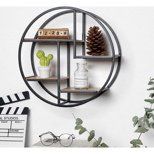 Metal Wall Decor Shelf Home Decorative Book Storage Holder Durable Hexagon Wall Decor Stand for Bedroom Living Room Bathroom
