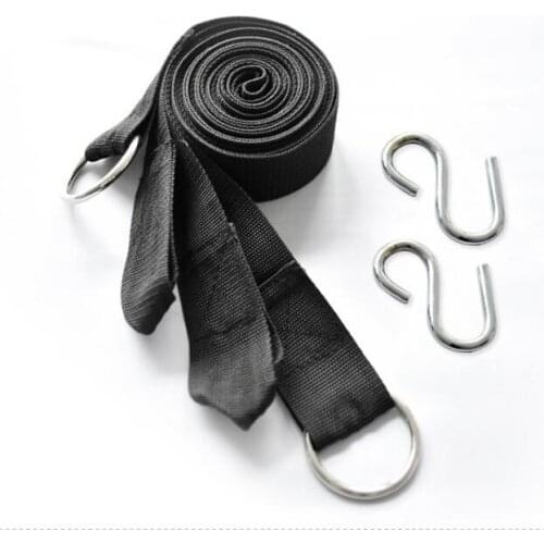 Essential Can Hold 200kg OutDoor Camping Hiking Hammock Hanging Belt Hammock Strap Rope with Metal Buckle Load Bind Rope
