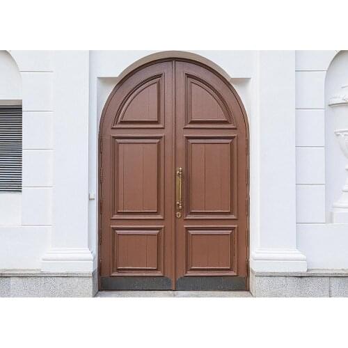 White Wall Arch Wooden Door Photographic Backdrop Vinyl Cloth Background for Baby Children Portrait Pets Photophone Photo Studio