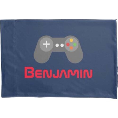 Blue and Red Video Game Controller Pillowcase Throw Pillow Cushion Cover Sofa Home Decorative Zippered 20x30 inch