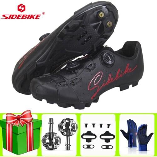SIDEBIKE MTB Cycling Shoes Men Mountain Bike SPD Pedal Ultralight Bicycle Sneaker Self-locking Professional Breathable Bicicleta