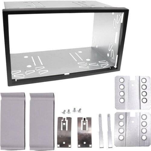 100mm Double Din 2 Din Universal Mounting Fascias Cage for VW Series Jetta Chico Golf Bora Polo MK3 MK4 DVD Fitting Frame Kits