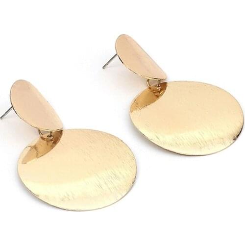 Stock New Golden Layered Lightweight Dangle Earrings WomenS Short Earrings Trendy Fashion Ear Jewelers Best Gift Wholesale