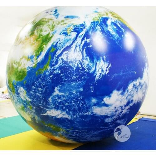 High Quality Large LED Exhibition Inflatable Earth Balloons