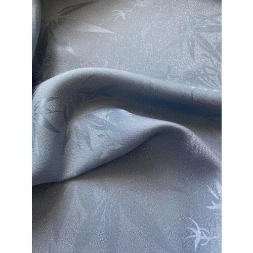 1 meter X 1.45 meter Leaf Jacquard Silk Charmeuse Fabric Cotton Silk Glitter Hanfu Material Jacquard