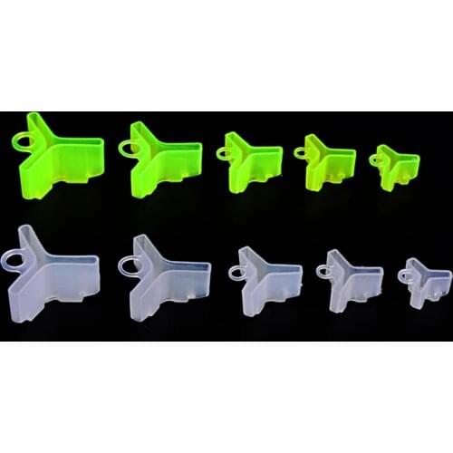 20Pcs 1# 2# 3# 4# 5# Treble Hooks Sheath Case Safety Protector Holders Case Bonnets Hook Sheath Cover Fishing Accessories