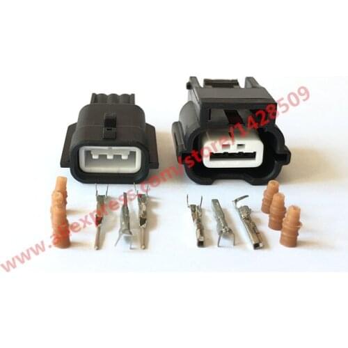 10 Sets 3 Pin Waterproof Male Female Electrical Wire Connector For 7283-8852-30 7282-8852-30 Car Plug