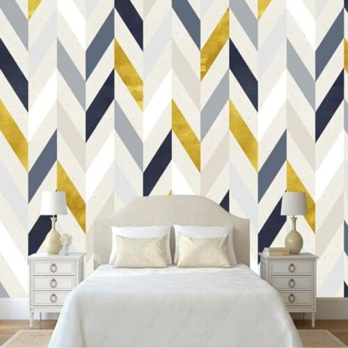 High quality 3d wallpaper nordic modern stereoscopic geometric abstract non-woven living room TV background wallpaper home decor