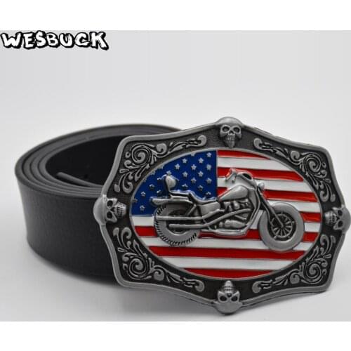 5 PCS MOQ WesBuck Brand Belt Buckle Rectangle Metal Men Women Fashion Belt Buckles With PU Belt Holiday gifts