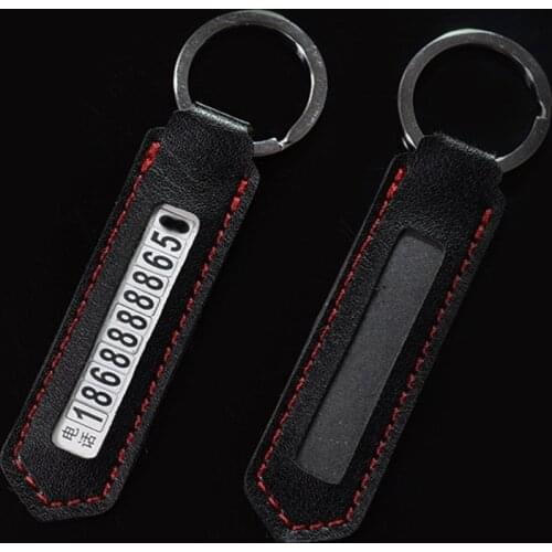 Car anti lost key chain mobile phone number plate key ring GIFT PENDANT