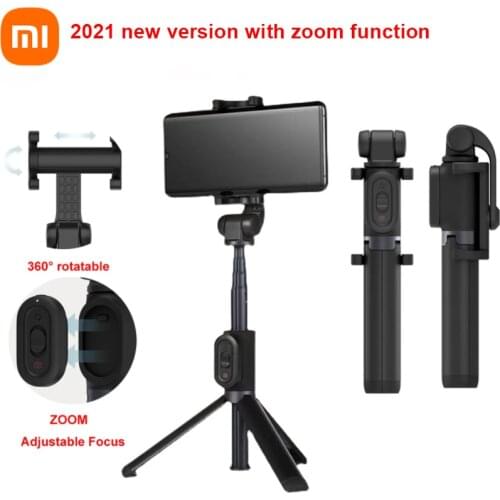 2021 New Original Xiaomi Mijia Mi Zoom Tripod Selfie Sticks with bluetooth Remote Foldable Extendable Monopod for iOS Android