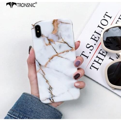 Marble Texture Phone Case for iPhone 11 Pro Max XR X XS MAX Soft Glossy Clear Luxury Case for iPhone 6 6s 7 8 Plus Fashion Cover