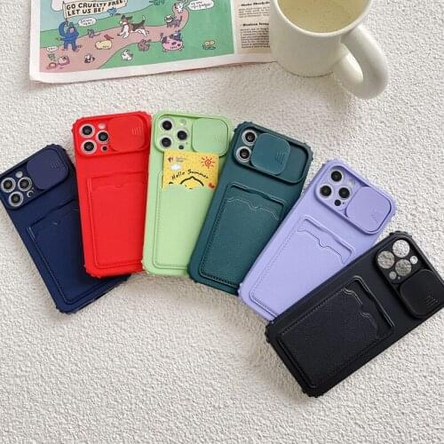The pure color mobile phone case is suitable for Huawei honorY9S/9X/Y5P/9S/Y6P card package integrated silicone anti-fall soft s