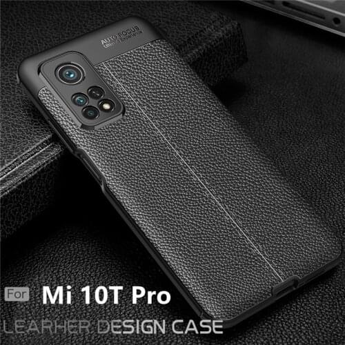 For Cover Xiaomi Mi 10T Pro Case For Mi 10T Pro Capas Shockproof Bumper Soft TPU Leather For Fundas Mi 10T 10 T Pro Lite Cover