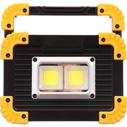 1pcs 20W COB LED Work Light Portable USB Floodlight Lamp Outdoor Camping Hiking Fishing Emergency Lantern Spotlight