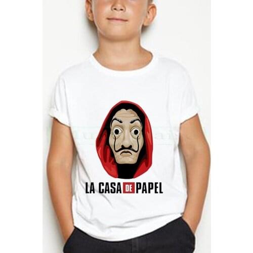 The House of Paper t shirt Money Heist girl La Casa De Papel tshirt funny top tee fashion new clothes t-shirt BOY summer