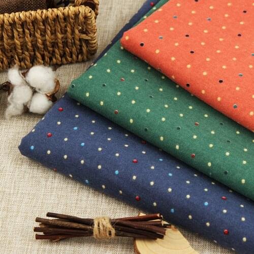 Dots Cotton Fabric Patchwork Fabrics for Sewing Cloth Tecido Tilda Crafts Dolls DIY Crafts By The Yard