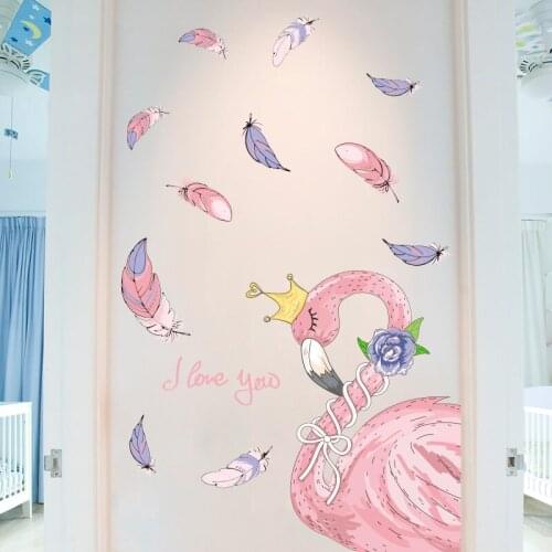 Creative cartoon wardrobe child door stickers decorative stickers childrens room bedroom layout wall stickers wallpaper