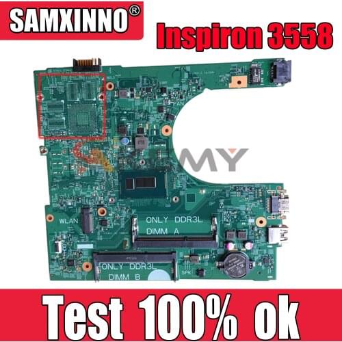 Laptop motherboard For DELL Inspiron 3558 3458 Core 3805U Notebook Mainboard CN-03499V 03499V 14216-1 PWB:1XVKN REV:A SR210