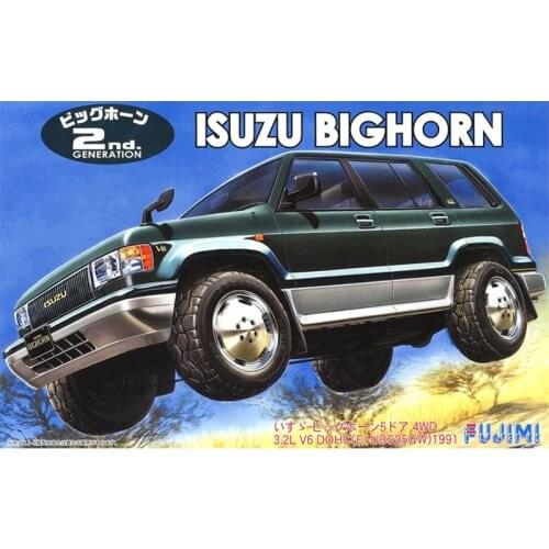 Car Model 1/24 ISUZU Bighorn Off-road Vehicle DIY Assembly Model Decorative Ornaments Collection Gifts 03796