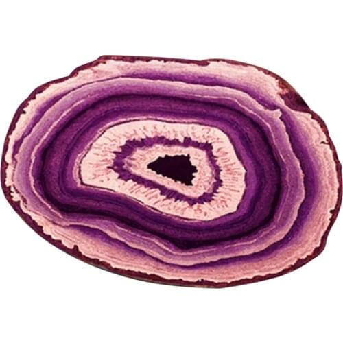 Irregular Natural Tree Ring Round Carpet Girl Bedroom Decoration Living Room Antique Round Floor Mat