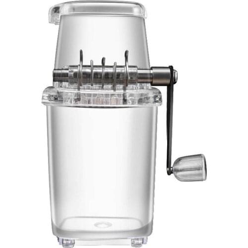 New Small Home Manual Ice Crusher Multi-function Transparent Hand Shaved Ice Machine Ice Chopper Kitchen Bar Ice Blenders Tools