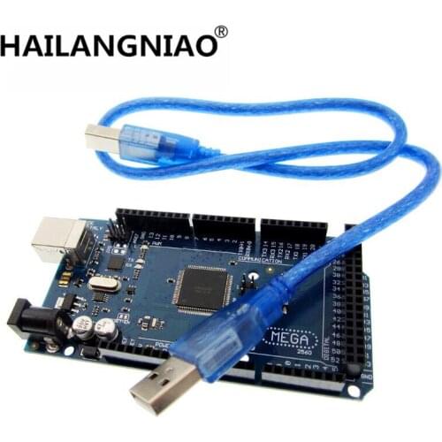 Best prices! ! new! Mega 2560 R3 Mega2560 REV3 ATmega2560-16AU Board + USB Cable compatible for Mega 2560 r3 L