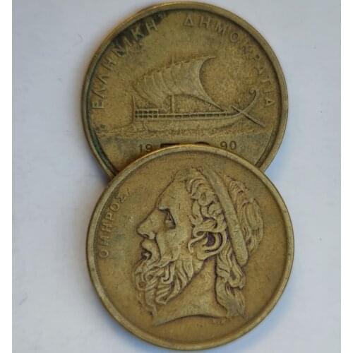 27.5mm Greece ,100% Real Genuine Commemorative Coin,Original Collection