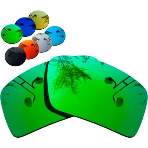 100% Precisely Cut Polarized Replacement Lenses for Eyepatch 2 Sunglasses Green Mirrored Coating Color- Choices