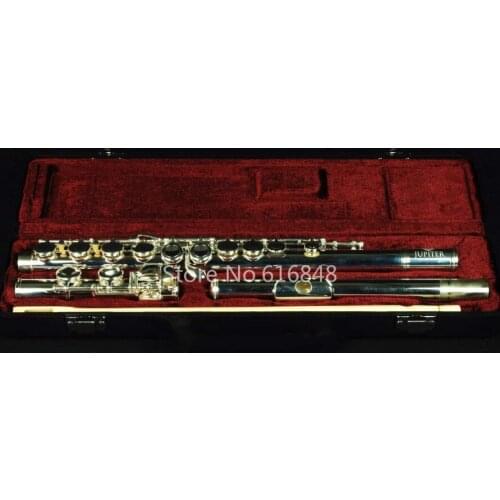 Hot Brand Jupiter JFL-507S C Tone 16 Holes Closed Flute Cupronickel Silver-plated Instruments With E Key With Case