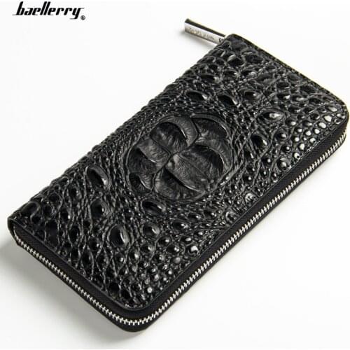 Burst models Europe and America Popularity Women Mens Wallets Zipper hand Long Alligator Grain Capacity Clutch Wallet Carteira