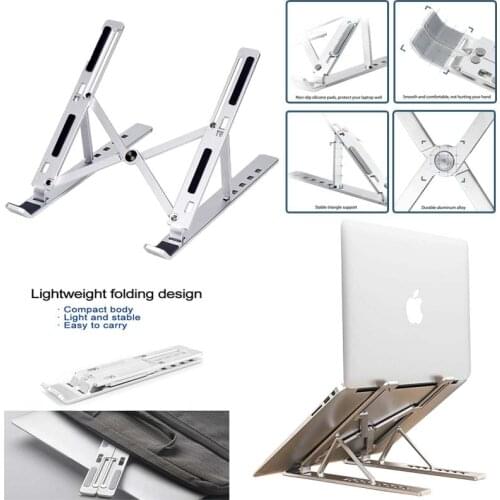 Adjustable Laptop Stand for MacBook Air Pro Notebook Stand Foldable Aluminium Tablet Stand Bracket Laptop Holder for Notebook