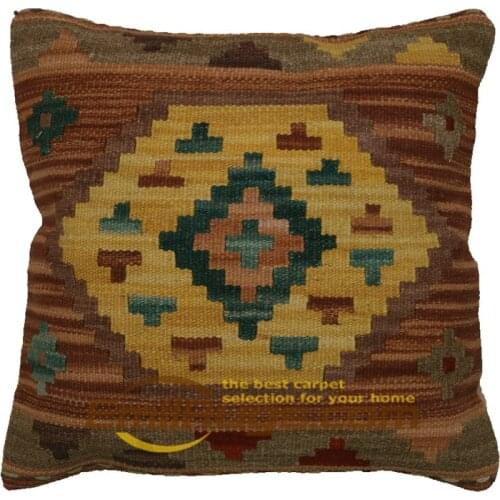 Luxury pillow covers Kilim Handmade Decor Beautiful Flowers Wool Fancy Bedroom